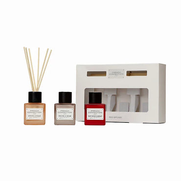 French Connection Trio of Reed Diffusers Gift Set 3x50G Square Design