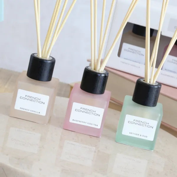Square Range Reed Diffusers Set by French Connection 3 X 50ml