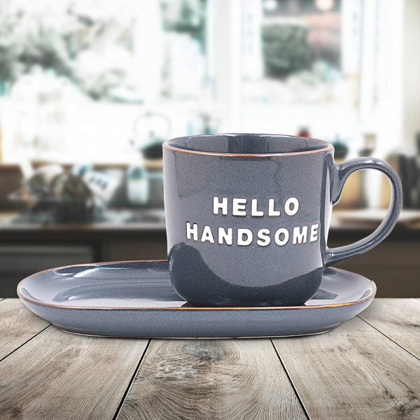 HELLO HANDSOME SNACK SET-BLUE
