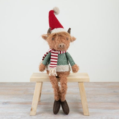 Festive Highland Cow