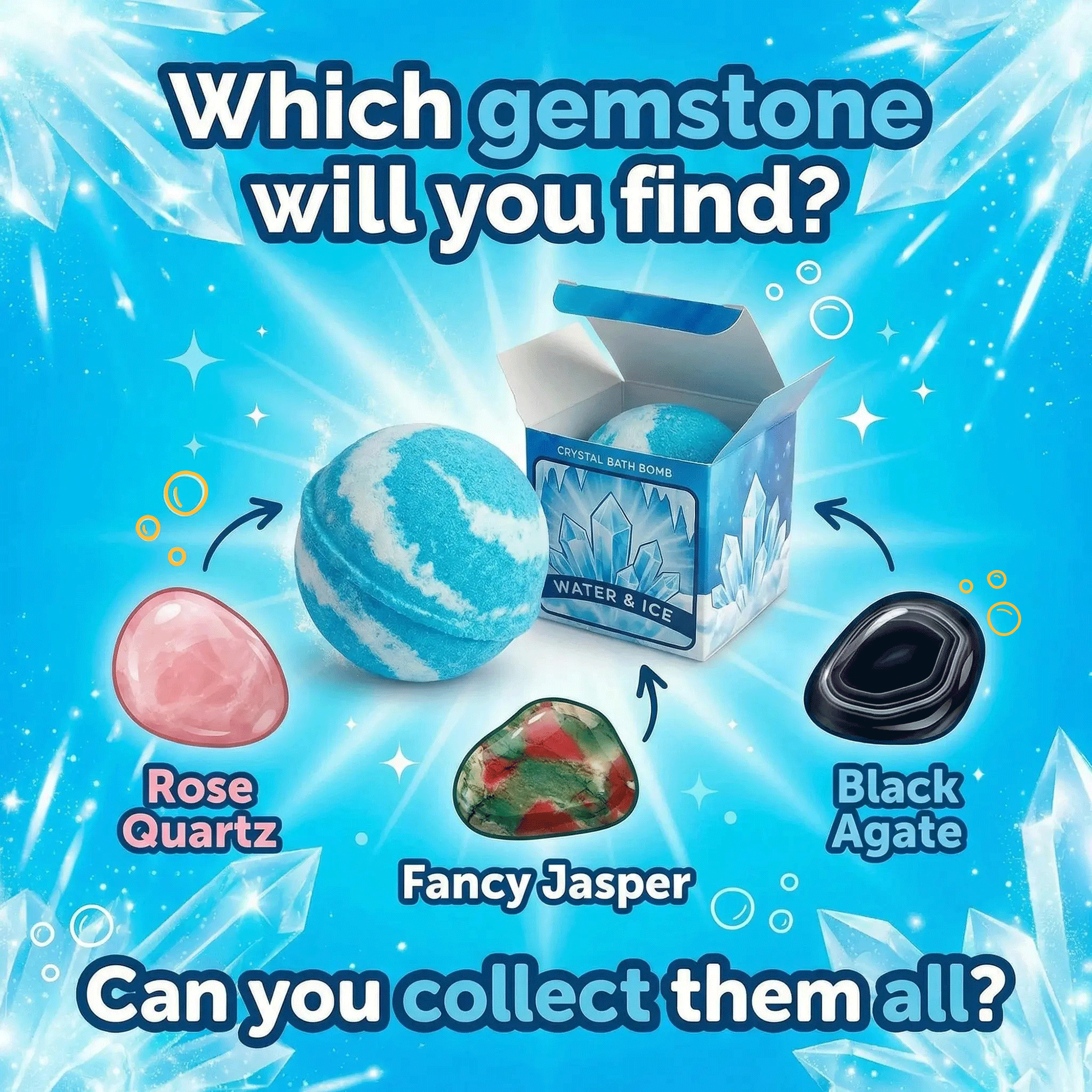 Crystal Bath Bomb - Water