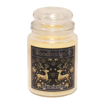 Joy To The World  Large Scented Candle Jar