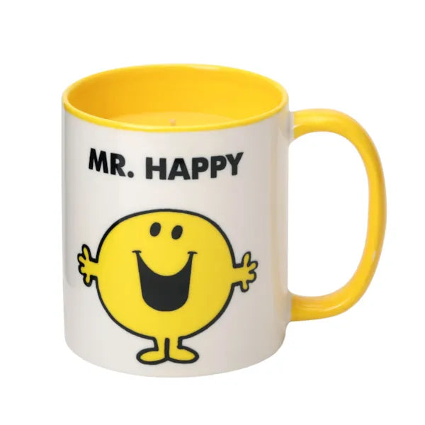 Mr Happy Lemon & Ginger Mug Candle