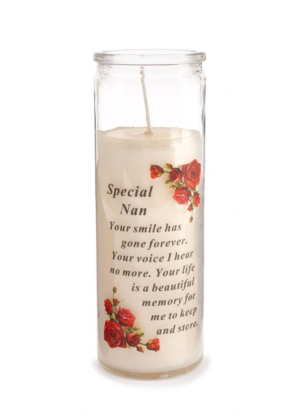 Nan Memorial Glass Candle