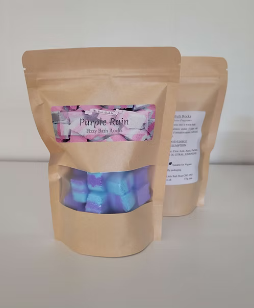 Purple Rain Fizzy Bath Rocks