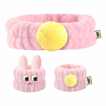 Cheesecake 3Pc Head & Wristband Set - Bunny
