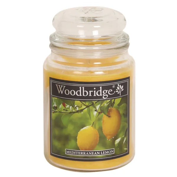 Mediterranean Lemon  Large Scented Candle Jar