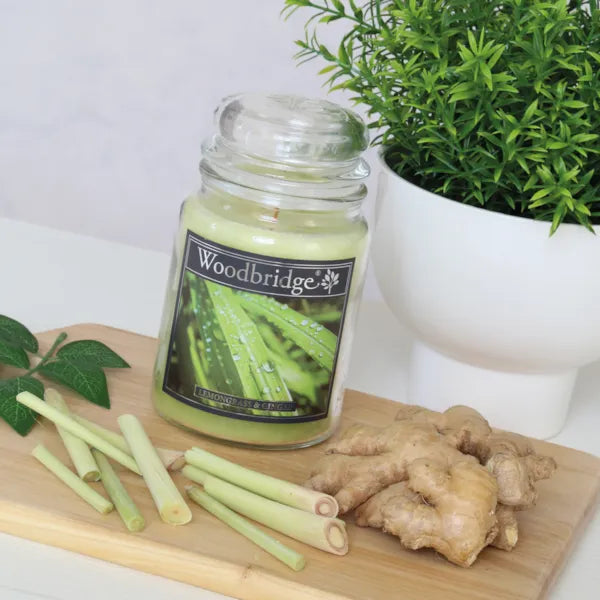 Lemongrass & Ginger  Large Scented Candle Jar